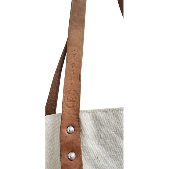 24b Fleabags Custom Flea Bag Leather And Canvas Tote Bag - Picture 6 of 14